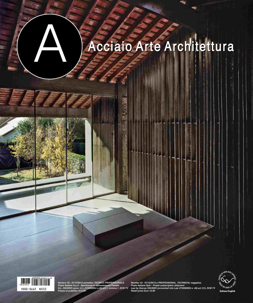 Copertina rivista Acciaio Arte Architettura nr. 21 - Ottobre 2020