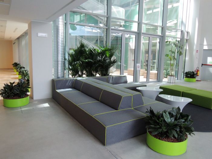indoor green design per area conversazione