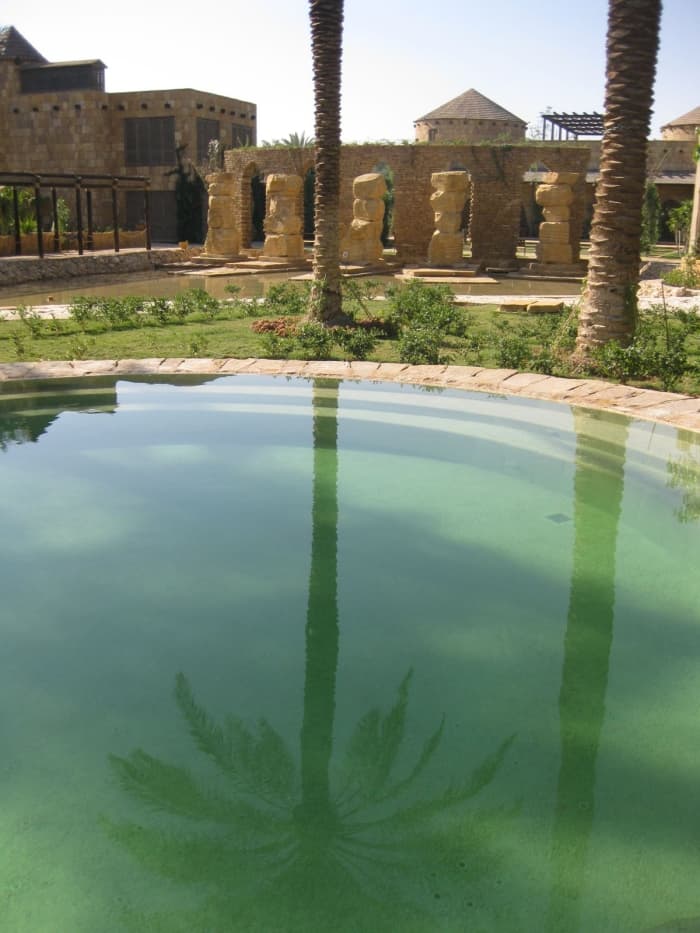 Pool of a private garden in Riyadh